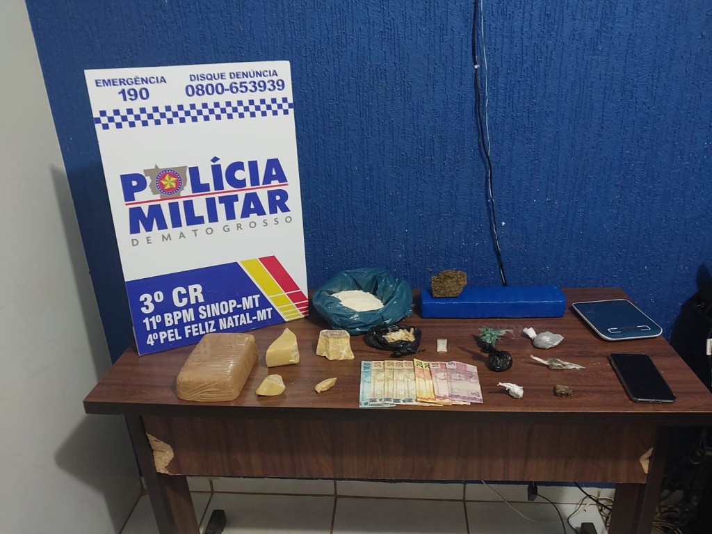 Polícia Militar prende membro de facção criminosa por tráfico de entorpecentes