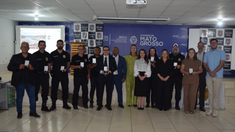 Policiais da Regional de Tangará da Serra tem trabalho reconhecido com entrega de medalhas