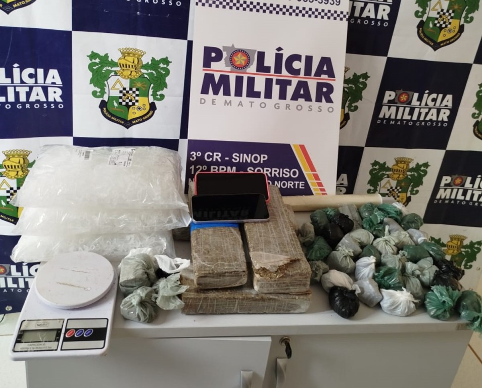 Trio é preso pela PM por associação criminosa e tráfico de drogas em Ipiranga do Norte