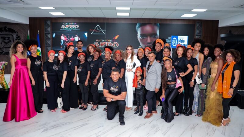 Primeira-dama de MT assume papel de madrinha e celebra a diversidade no lançamento do ‘Mato Grosso Afro Fashion Day 2024’