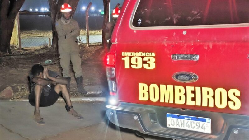 Corpo de Bombeiros Militar detém homem que causou incêndio em Sinop