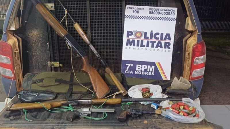 PM prende mulher por porte ilegal de arma e ameaça em zona rural