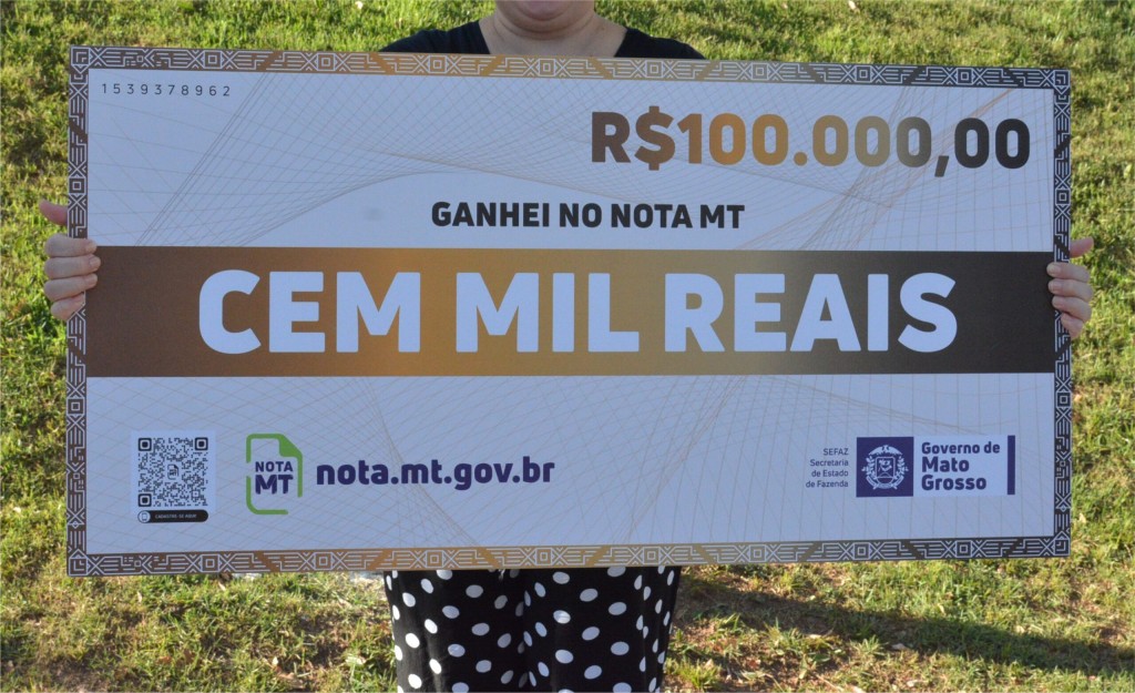 Sorteio do Nota MT distribuirá R$ 900 mil em prêmios nesta quinta (12)