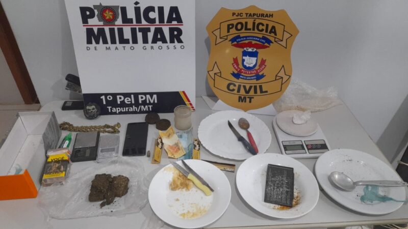 Ação integrada prende em flagrante jovem traficante em Tapurah