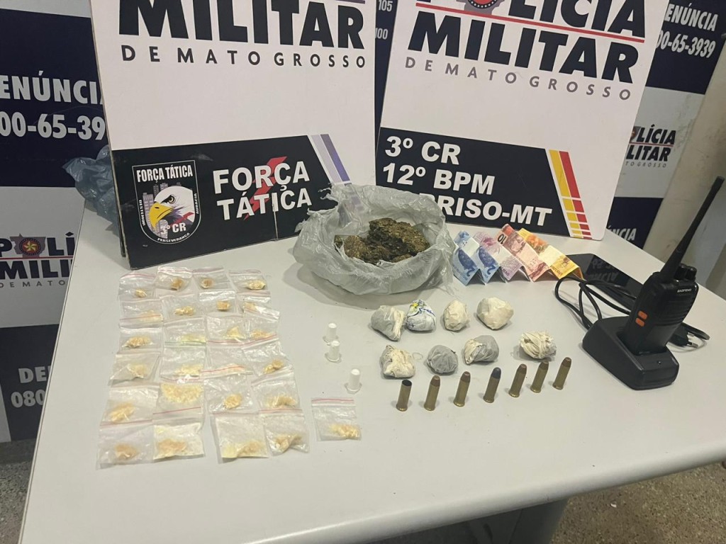 Polícia Militar apreende integrante de facção criminosa por tráfico de drogas