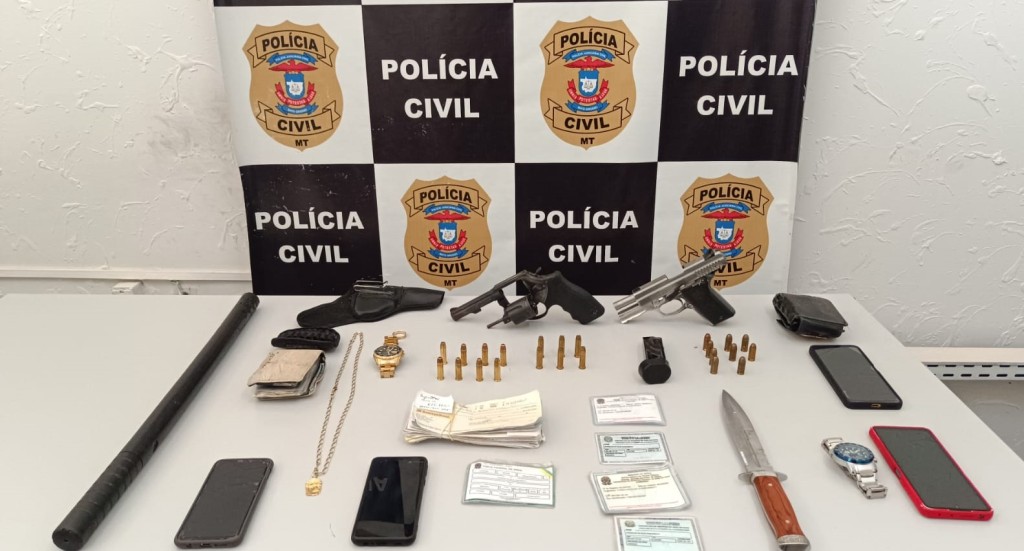 Três suspeitos de extorquir dono de garagem são presos em flagrante pela Polícia Civil