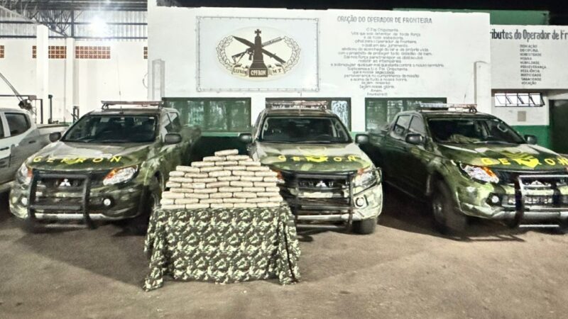 Gefron apreende 50 tabletes de skank e causa prejuízo ao crime de R$ 150 mil