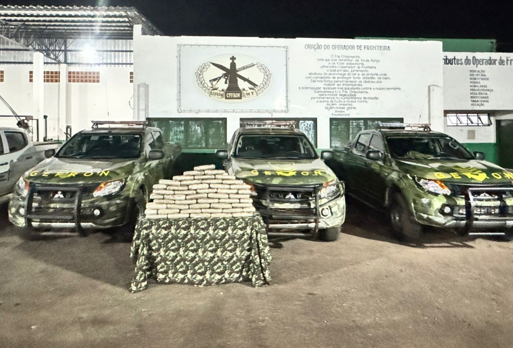 Gefron apreende 50 tabletes de skank e causa prejuízo ao crime de R$ 150 mil