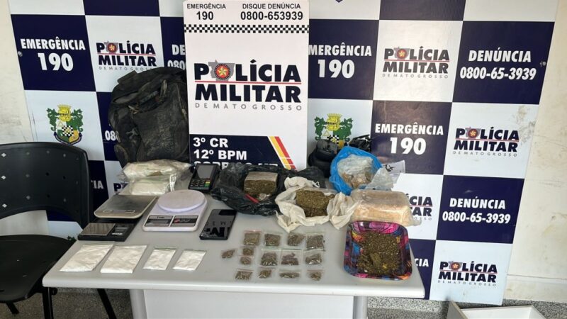 Mulher integrante de facção criminosa é presa pela Polícia Militar por tráfico de drogas