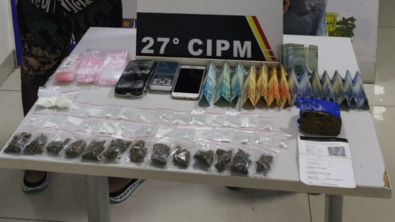 Polícia Militar prende quatro homens por tráfico de drogas em Confresa