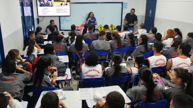 Detran-MT realiza ações educativas para segurança no trânsito em Nova Mutum