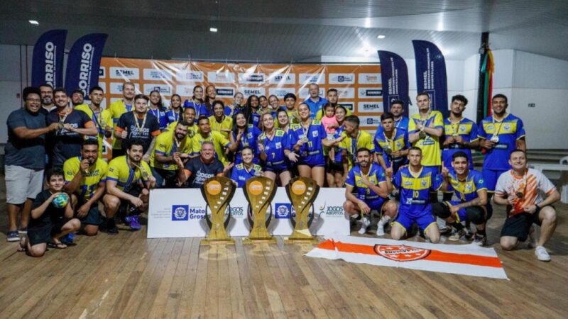 Seleções de Sorriso são campeãs de futsal e handebol nos Jogos Abertos Mato-grossenses