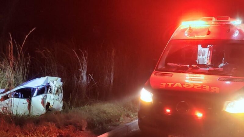 Corpo de Bombeiros resgata vítima após acidente de trânsito na BR-158