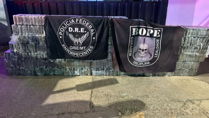 Bope e Polícia Federal apreendem 483 quilos de cocaína e causam prejuízo de R$ 53 milhões ao crime organizado