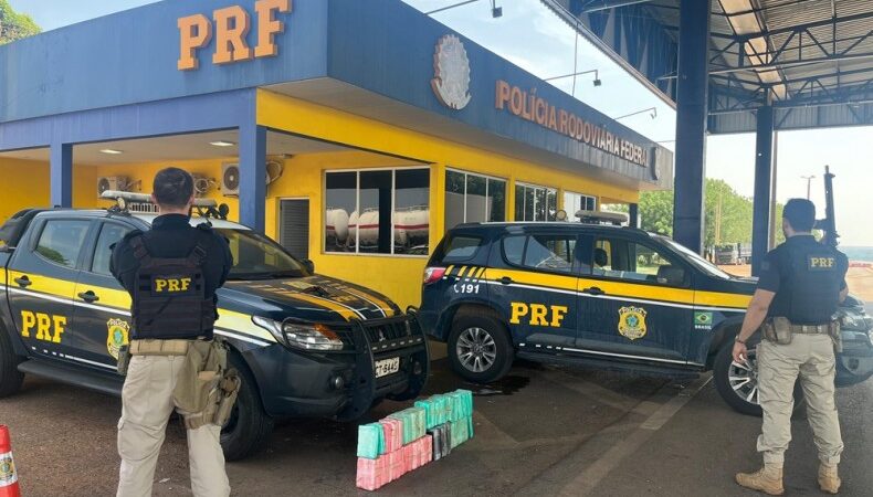 PRF de Sorriso apreende mais de 70 quilos de cocaína em carreta e prende motorista