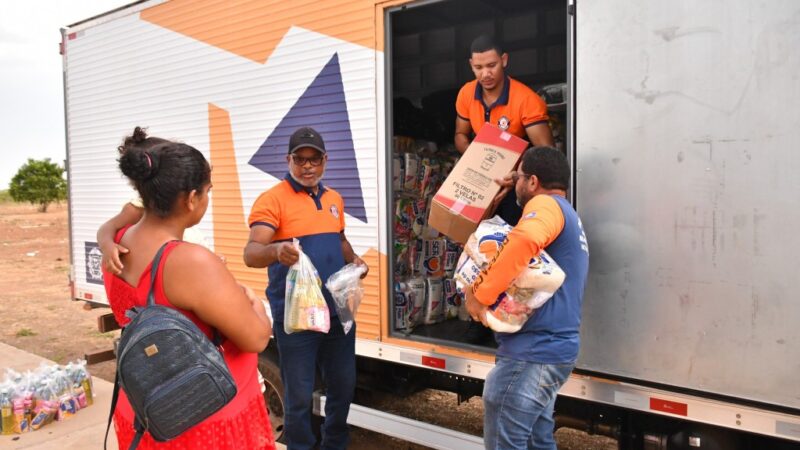 Governo de MT entrega 1,3 mil cestas de alimentos à população afetada pelos incêndios florestais