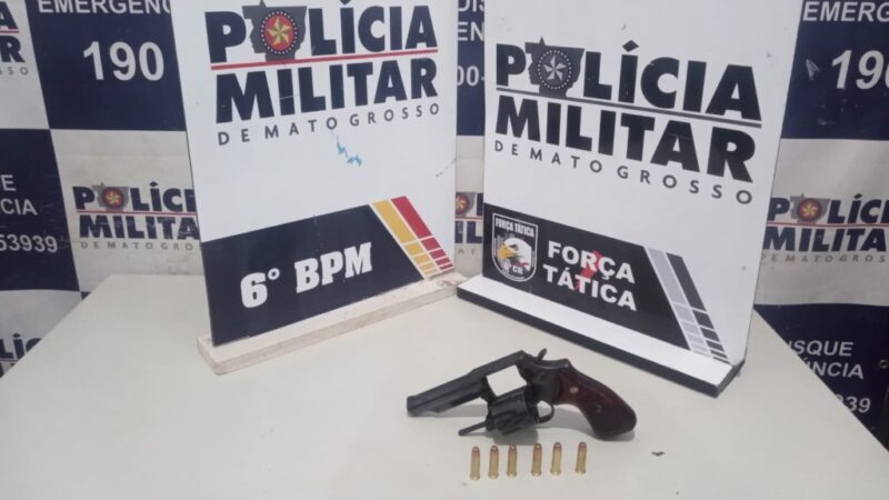 Trio é detido em flagrante por porte ilegal de arma de fogo e associação criminosa