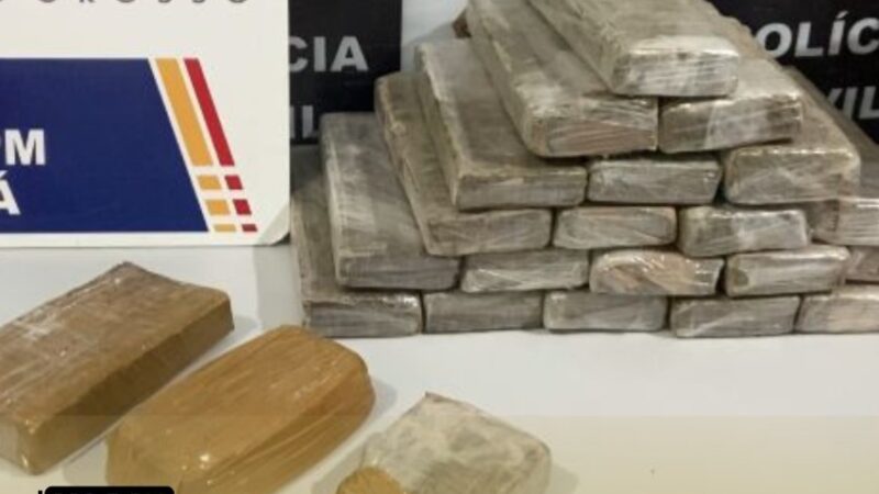 Motorista de aplicativo é preso com 23 tabletes de drogas em Matupá.