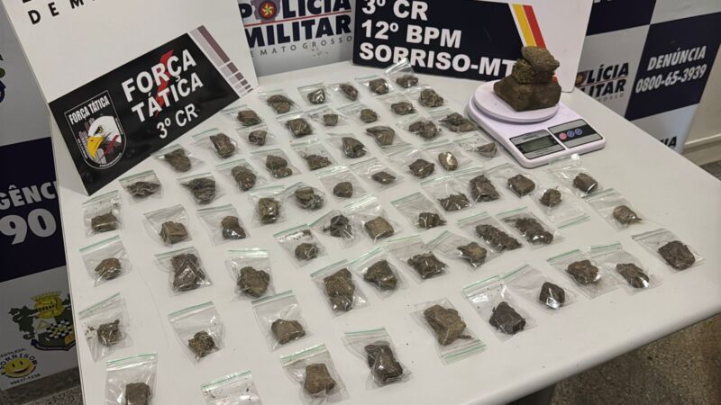 Polícia prende acusado de fazer “delivery” de maconha em Sorriso