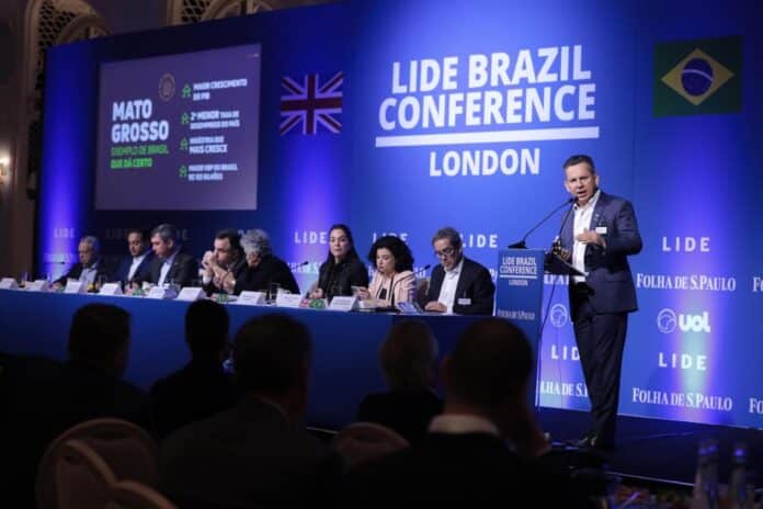 Governador diz em Londres que déficit de armazenagem e seguro são principais desafios no agro em MT
