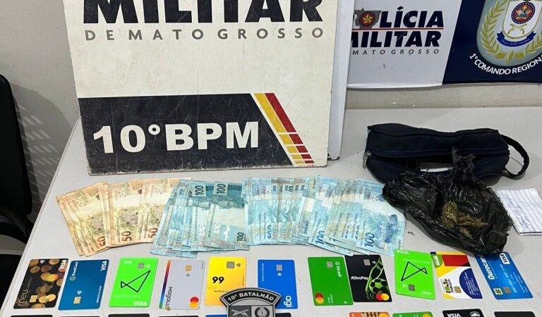 PM prende dupla de jovens por estelionato e apreende R$ 4,7 mil em dinheiro