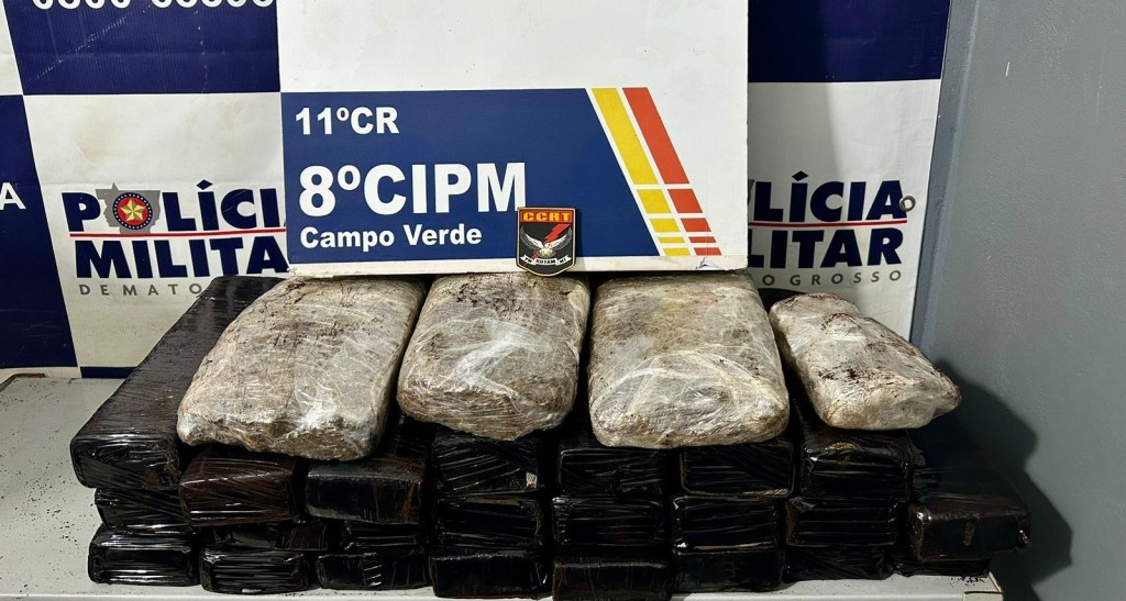 Suspeito por tráfico é preso em flagrante pela PM com 27 tabletes de maconha