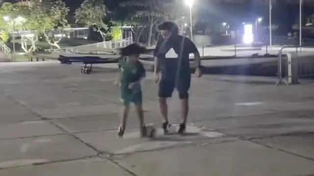 Marcelo é surpreendido por jogada habilidosa do filho; confira o vídeo