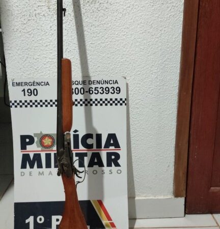 Polícia Militar prende homem que agrediu casal com arma de fogo em Apiacás