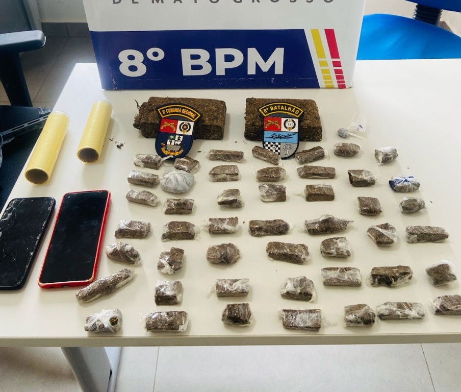 Polícia Militar apreende 50 porções de entorpecentes em Alta Floresta