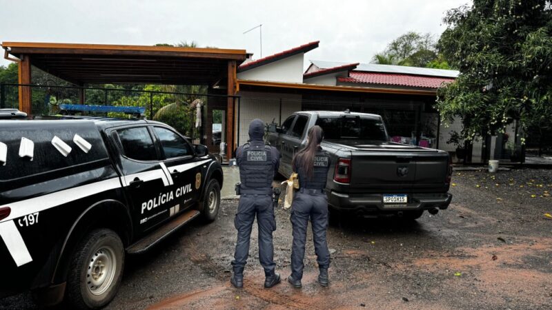 Polícia Civil cumpre 21 buscas em investigação de desvio de cargas e lavagem de dinheiro em Nova Mutum