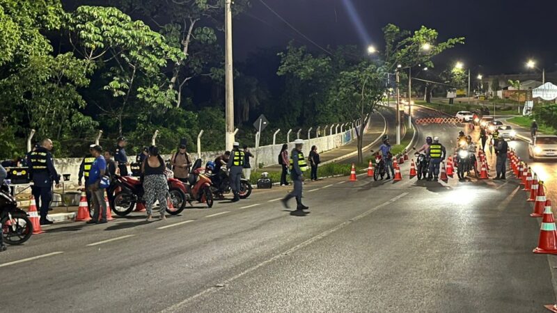 Operação Lei Seca com foco em motocicletas resulta em três autuações criminais