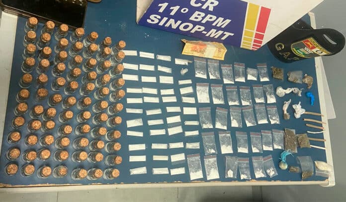 Sinop: operação fecha boate, apreende 169 porções de droga e sete são detidos