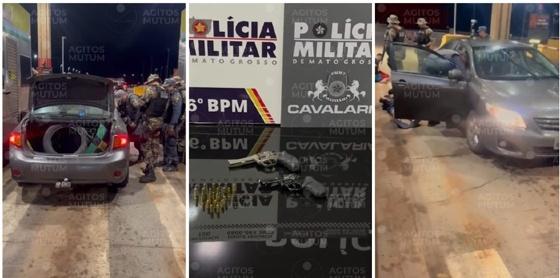 Dupla é presa em Nova Mutum após roubo a posto de combustíveis em Cuiabá