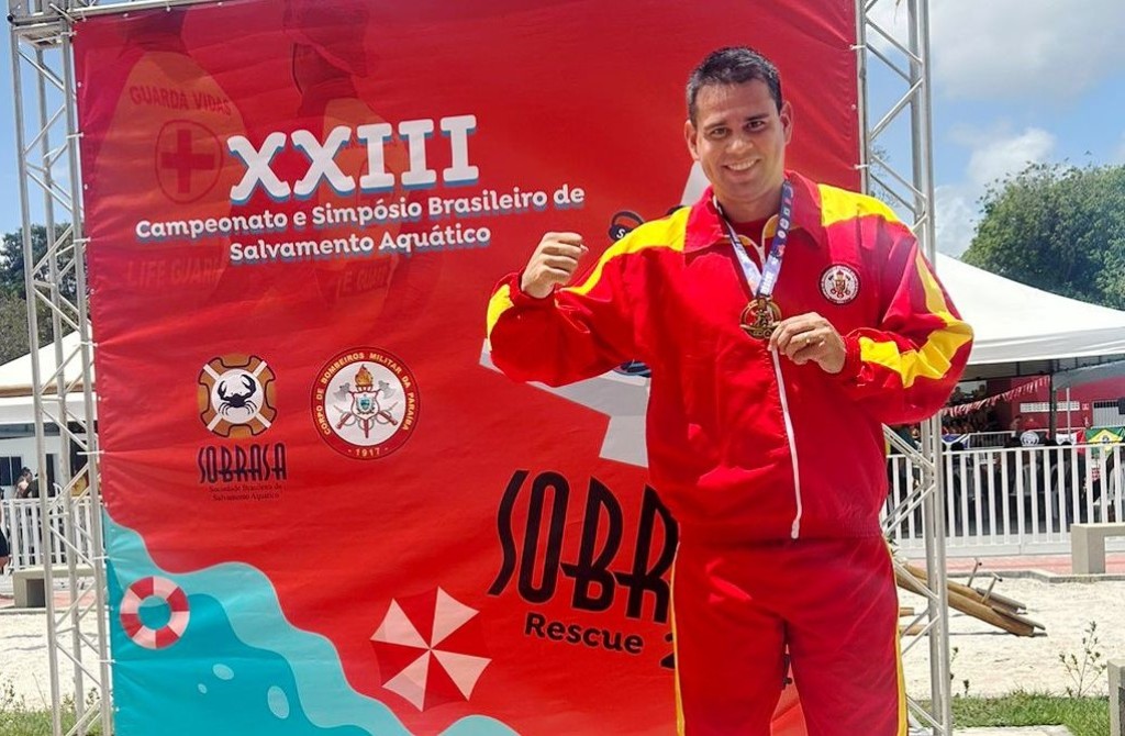 Corpo de Bombeiros conquista medalha inédita em competição nacional de salvamento aquático
