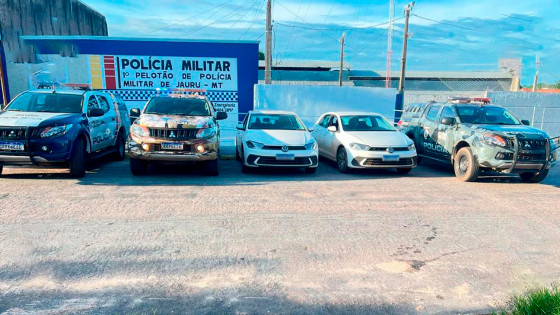 Gefron recupera veículos furtados de prefeitura no Mato Grosso; três presos