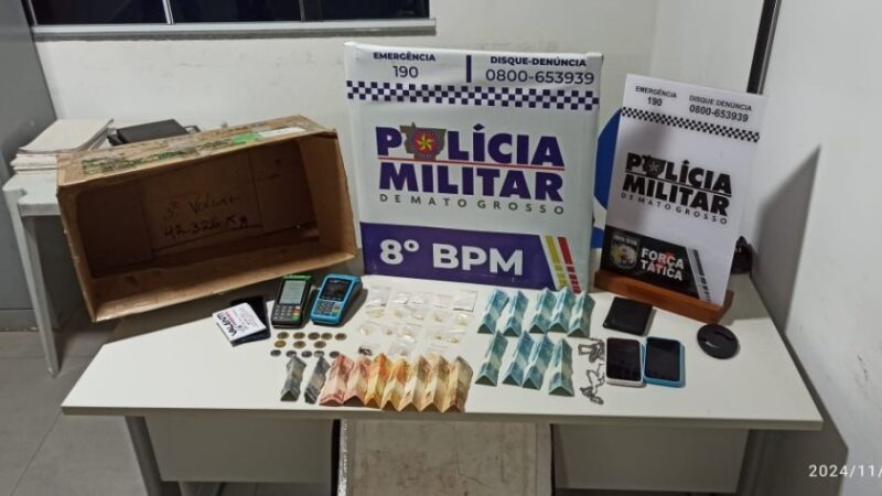 Polícia Militar resgata vítima de agressões e prende quadrilha por tráfico de drogas
