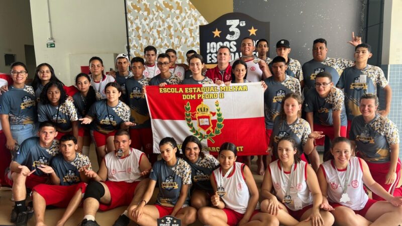 Alunos da escola cívico-militar de Barra do Garças vencem 3º Jogos dos Estudantes Militares de MT