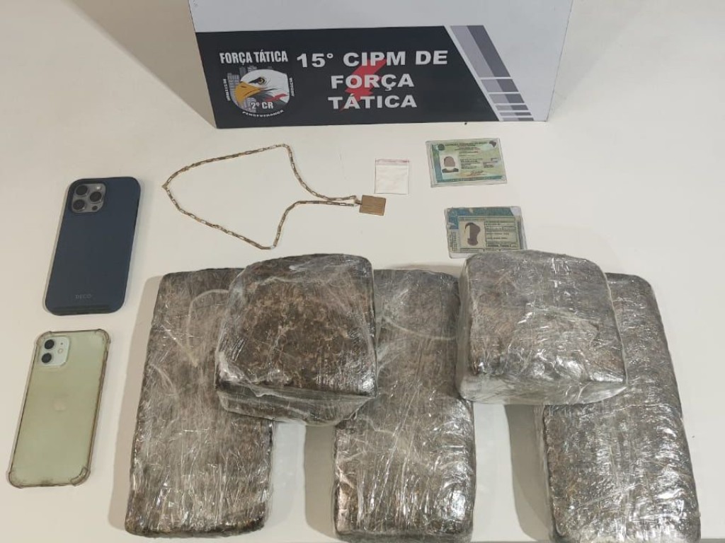 Força Tática prende homem com cinco tabletes de maconha em Várzea Grande