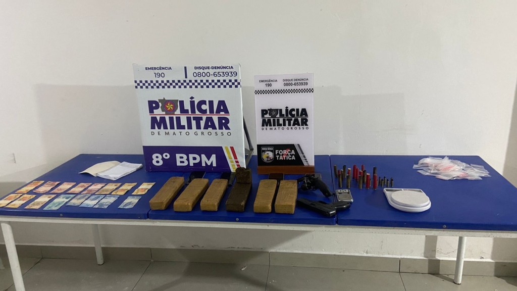 PM prende quadrilha e apreende 308 porções de drogas, armas e munições