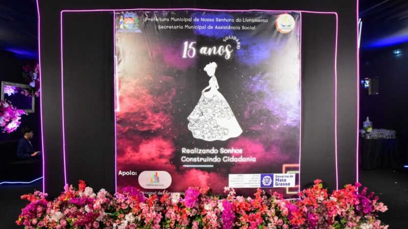 Com apoio da Setasc, 50 adolescentes ganham baile de debutante em Nossa Senhora do Livramento