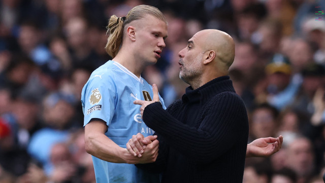 Guardiola defende Haaland de críticas no City: ‘Sem ele, estaríamos com mais problemas’