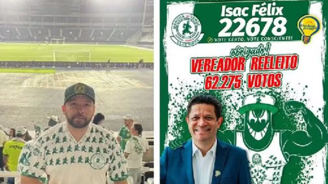 Chefe de torcida do Palmeiras ganhava R$ 7 mil como assessor de vereador