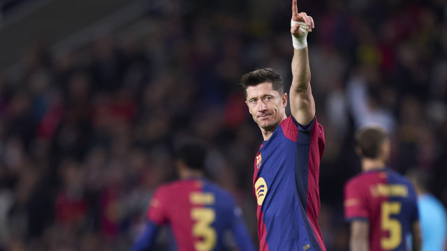 Barcelona vence o Brest com 100º gol de Lewandowski na Liga dos Campeões