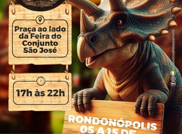 Exposição “Vale dos Dinossauros” é lançada nesta quinta-feira (5)