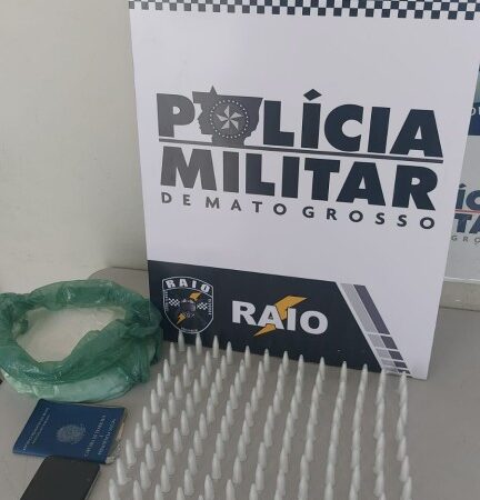 Companhia Raio prende homem por tráfico de drogas e apreende 173 pinos de cocaína