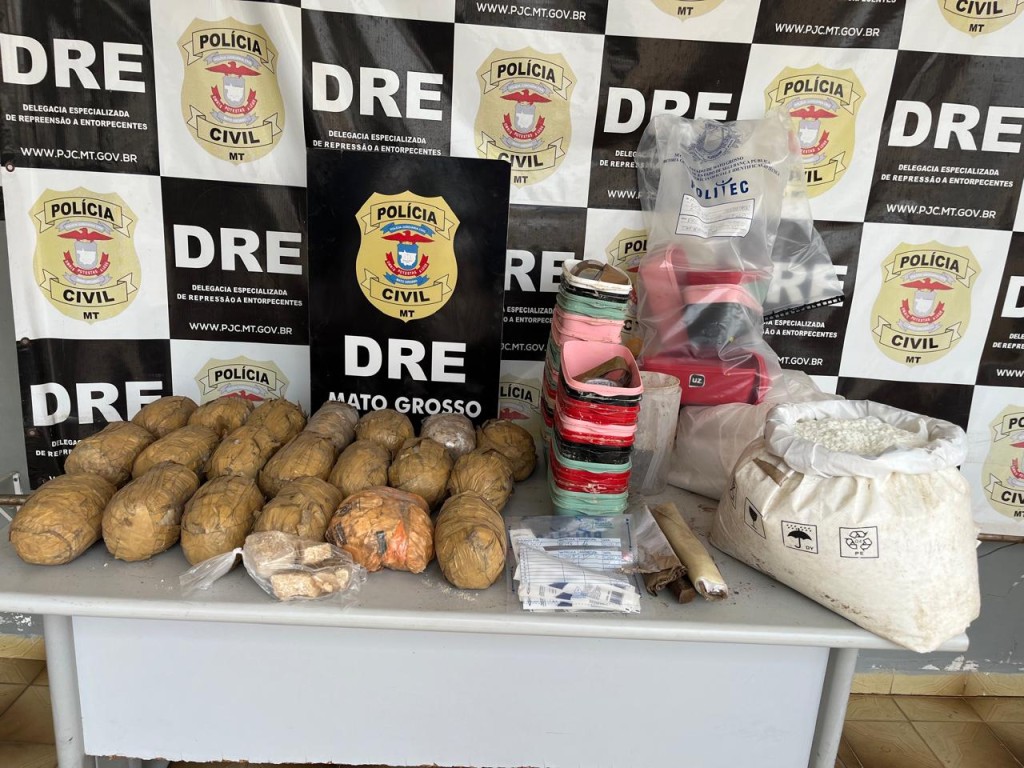 Polícia Civil apreende novo carregamento de droga que pertencia a quadrilha desmantelada em Várzea Grande