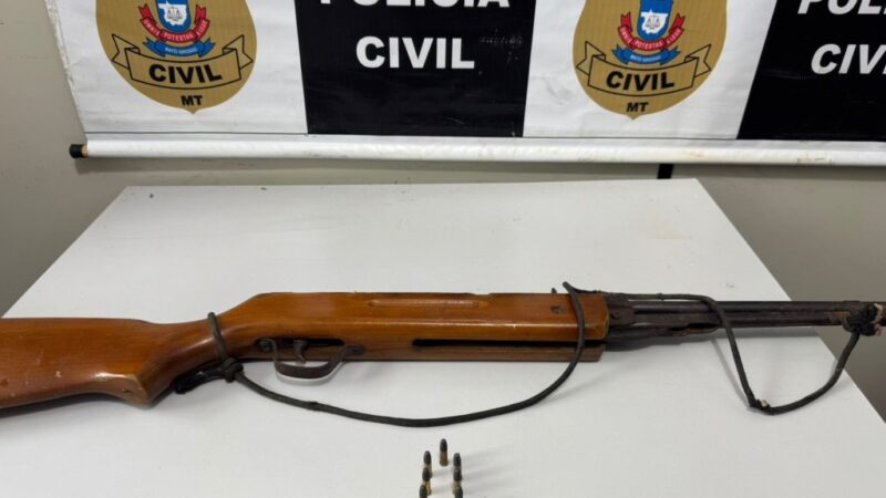 Polícia Civil cumpre mandado contra investigado por tentativa de homicídio e apreende arma de fogo
