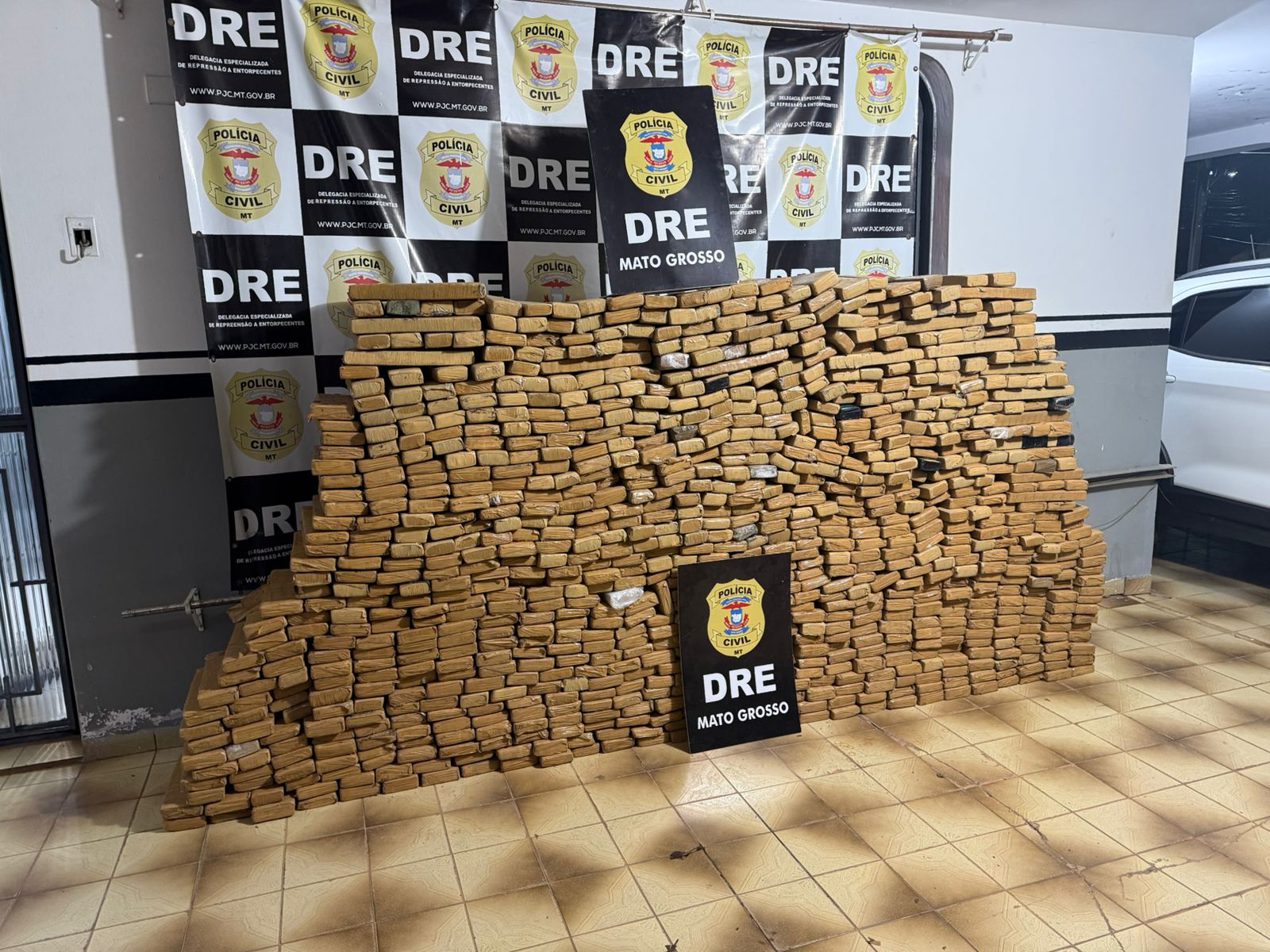 Polícia Civil apreende 1,1 tonelada de maconha em Várzea Grande
