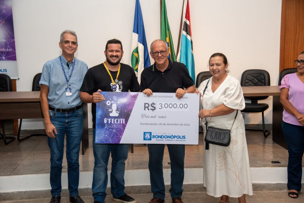 Estudante da Escola Técnica de Rondonópolis é premiado por trabalho científico