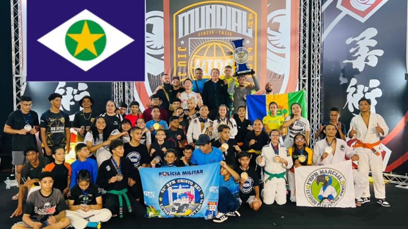 Equipe de Mato Grosso conquista primeiro lugar no Campeonato Mundial de Jiu-Jitsu Esportivo Kids